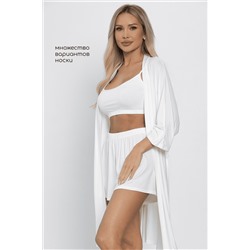 Кроп-топ Шелк вискозы (молочный) Б14507-52М