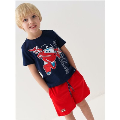 Комплект трикотажный для мальчиков: фуфайка (футболка), шорты