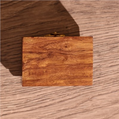 Шкатулка «Лебедь», 7.5×5×5 см, манговое дерево