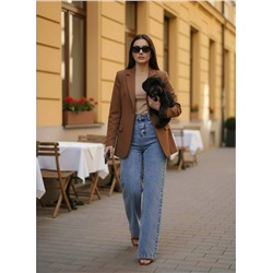 Джинсы трубы широкие палаццо