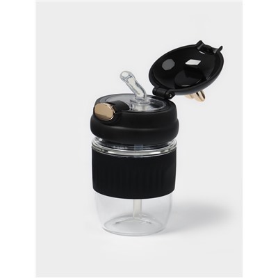 Бутылка для воды «Ушки», 350 мл, 9.5×9×17 см, стекло, МИКС