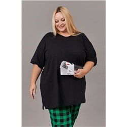 Пижама с брюками с брюками Больших размеров (П-111б-однотонная) НАТАЛИ, 1224945