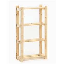 УЦЕНКА Стеллаж деревянный 4 полки 118 х 64 х 27,5 см