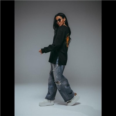 Свитшот женский Русь (Чёрный)