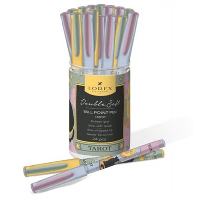 Ручка шариковая масляная 0.7мм "Double Soft. LOREX TAROT" синяя LXOPDS-TRT (256427) LOREX