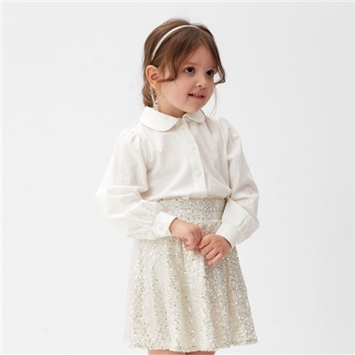 Юбка из пайеток KAFTAN размер 38 (146-152 см), серебряный