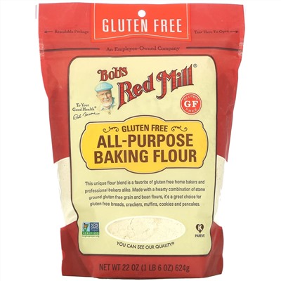 Bob's Red Mill, универсальная мука для выпечки, безглютеновая, 624 г (22 унции)
