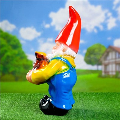 Садовая фигура из гипса «Гном с мешком», 51×25×22 см