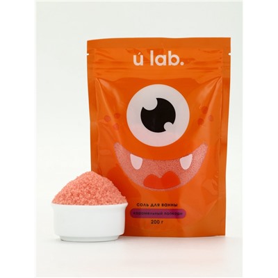 Соль для ванны «Монстрики», 200 г, аромат карамельный попкорн, ULAB