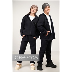 Теплый детский костюм из футера трехнитки с начесом Happyfox