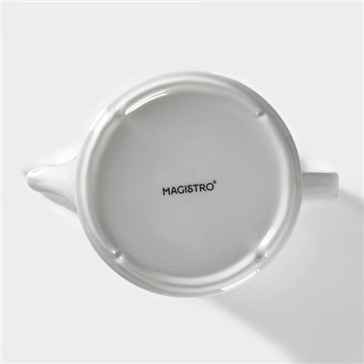 Заварочный чайник Magistro «Морской бриз», 850 мл, фарфор, белый