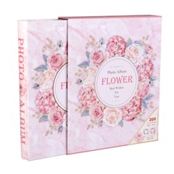 Фотоальбом 200 фото 15х21 Цветы / 9297 /уп 16/