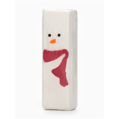 Бомбочка для ванны прямоугольная «Снеговик», 70 г, URAL LAB