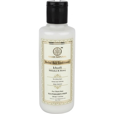 Khadi Natural Кондиционер для волос "Шикакай + Мед" (без парабенов и СЛС) 210мл