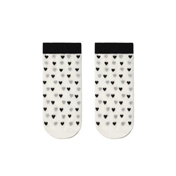 Полиамидные CONTE FANTASY Тонкие носки с рисунком "сердечки"