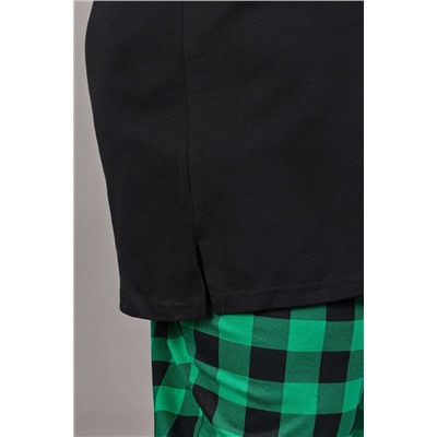 Пижама женская со штанами больших размеров (П-111б-однотонная)