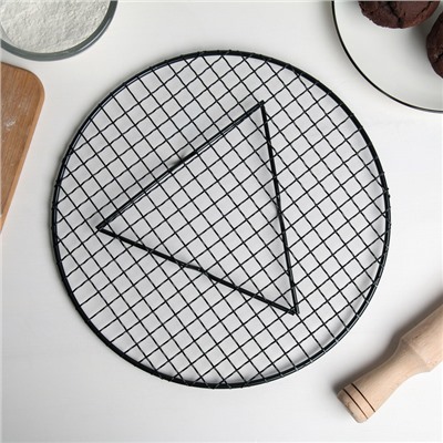 Решётка для глазирования и остывания кондитерских изделий «Круг», 29×2.1 см
