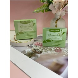 Матирующий салфетки против жирного блеска в футляре с зеркалом Зеленый чай, 100 шт.