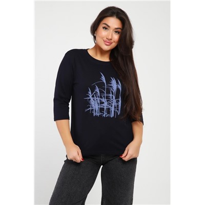 Лонгслив 103ЛЖ (Темно-синий)