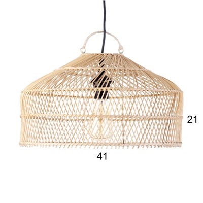 УЦЕНКА Светильник потолочный из ротанга «Франц» 1×120 Вт, Е27, 40×40×25 см