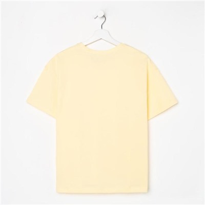 Футболка женская MIST basic, размер 44-46, жёлтая