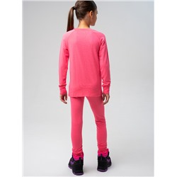 Термокомплект трикот. для девочек: фуфайка (футболка) с длин. рук, брюки