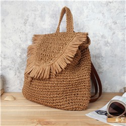 Рюкзак плетеный 30 см / DW-16 /уп 25/50/коричневый