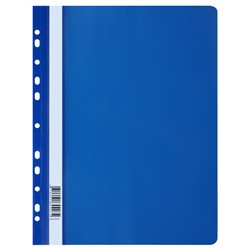 Скоросшиватель А4 пластиковый с перфорацией синий ММ-30731 (355678) Стамм