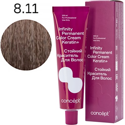 CONCEPT Infinity Стойкий краситель для волос 8.11 Блондин интенсивно-пепельный 100 мл