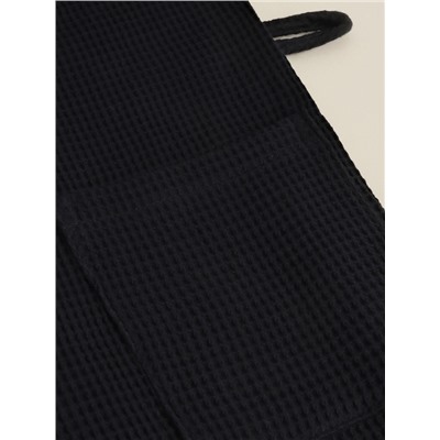 Халат вафельный женский SL HOME: Basic «Дарк Маре», размер 46-48, чёрный