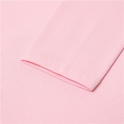 Лонгслив для девочки, цвет светло-розовый, рост 122 см