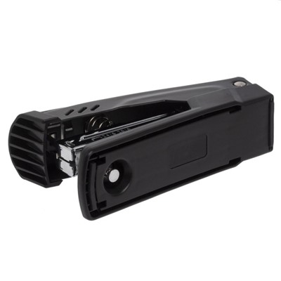 Степлер 24/6, 26/6 на 25 листов Темная материя металлический черный (085948) Хатбер