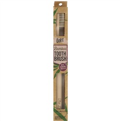The Dirt, Bamboo Toothbrush with Charcoal Bristles, 1 Toothbrush