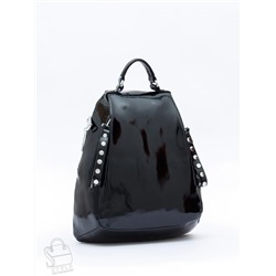 Рюкзак женский кожаный 19001-8 black Polina&Eiterou  в Новосибирске