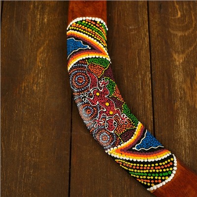 Сувенир Бумеранг «Цветная волна», 50×6×1 см