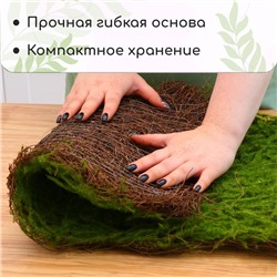 Декоративная панель, 90×40 см, «Мох», Greengo