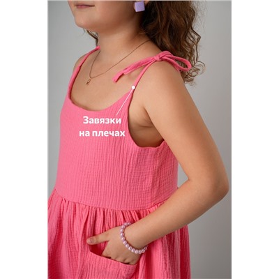 Платье для девочки из муслина Happyfox