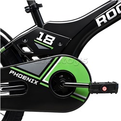 Велосипед 18" Rocket Phoenix, цвет черно/зеленый
