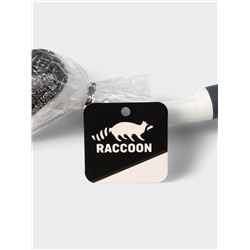 Щётка для мытья посуды с металлической губкой Raccoon Breeze, удобная ручка, 30×6 см