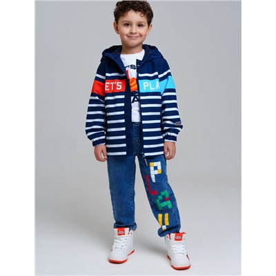 Брюки текстильные джинсовые для мальчиков