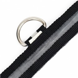 Ошейник с подсветкой размер S, ОШ 35-43×2.5 см, 3 режима свечения чёрный