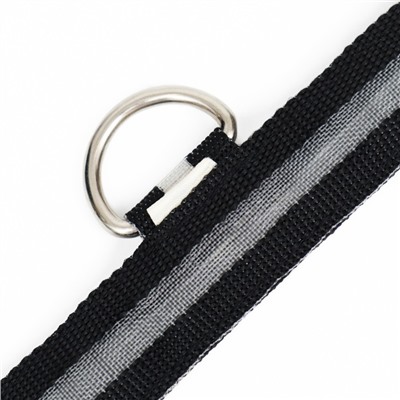 Ошейник с подсветкой размер S, ОШ 35-43×2.5 см, 3 режима свечения чёрный