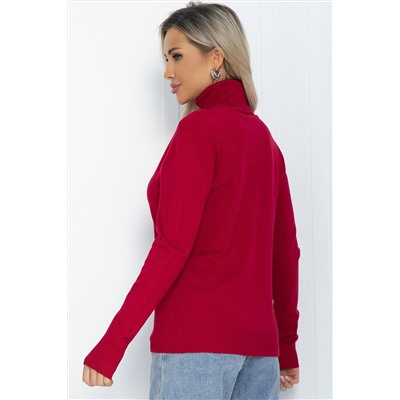 Водолазка Зимняя история (красная) Б14521-20М