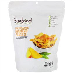 Sunfood, Raw Organic Mango Slices, 8 oz (227 g)