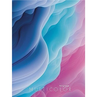 Тетрадь  80л линейка на спирали "Нежная абстракция" второй блок С0063-03 КТС-ПРО