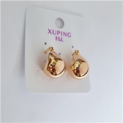 Серьги полукольца коллекция "Xuping ML" покрытие позолота, 1030,  Уценка, арт.08.2634