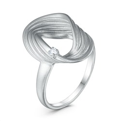 Серьги-пусеты из серебра с фианитами родированные 925 пробы С50262_001р