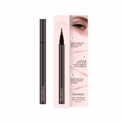 Deoproce Подводка-линер для глаз Easy Drawing Pen Eyeliner Black