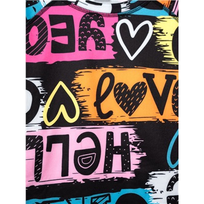 Термокомплект трикот. для девочек: фуфайка (футболка) с длин. рук, брюки