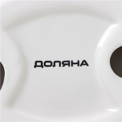 Конфетница Доляна «Зайка», 240 мл, 21.5×12.5×11.5 см, доломит, розовая